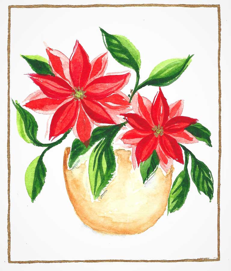 Christmas Poinsettia Pant